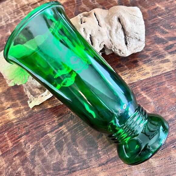 Vintage Napco Footed Green Vase - Picture 4 of 11